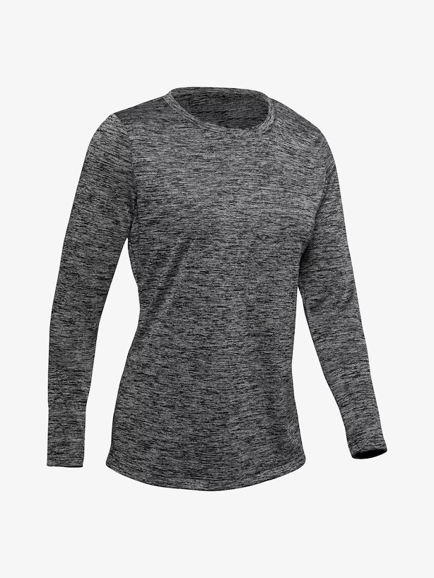 Dames T-shirt Under Armour  Tech LS Crew Twist-BLK XS
