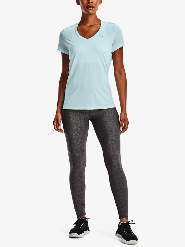 Dames T-shirt Under Armour  Tech SSV - Twist-BLU XS