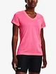 Dames T-shirt Under Armour  Tech SSV - Twist-PNK