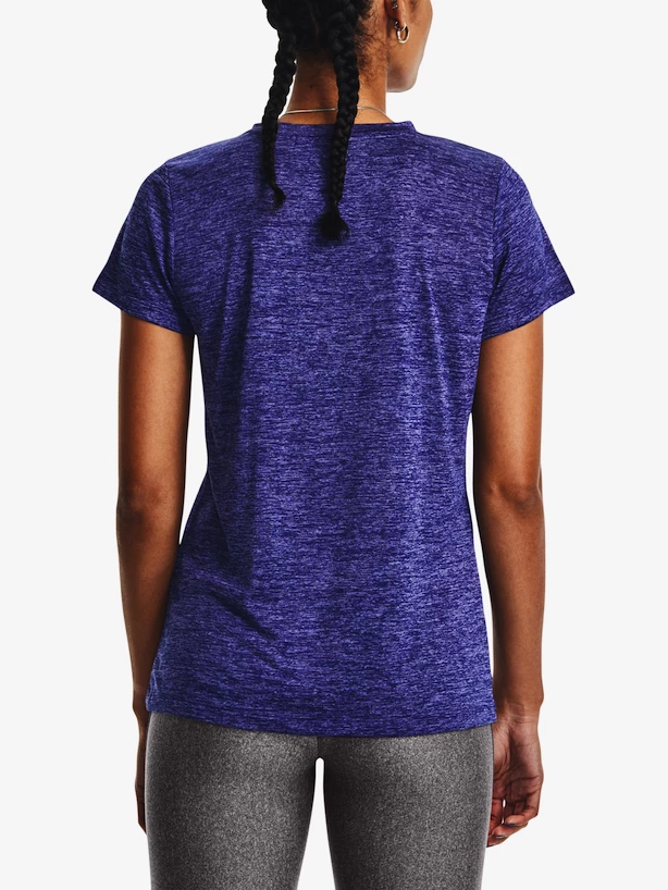 Dames T-shirt Under Armour  Tech Twist BL Gel SSC-BLU XS