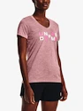 Dames T-shirt Under Armour  Tech Twist Graphic SSV-PNK XS