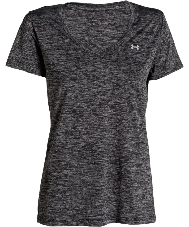 Dames T-shirt Under Armour  Tech V-Neck-GRY