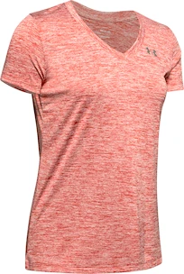 Dames T-shirt Under Armour  Tech V-Neck Twist Red XS