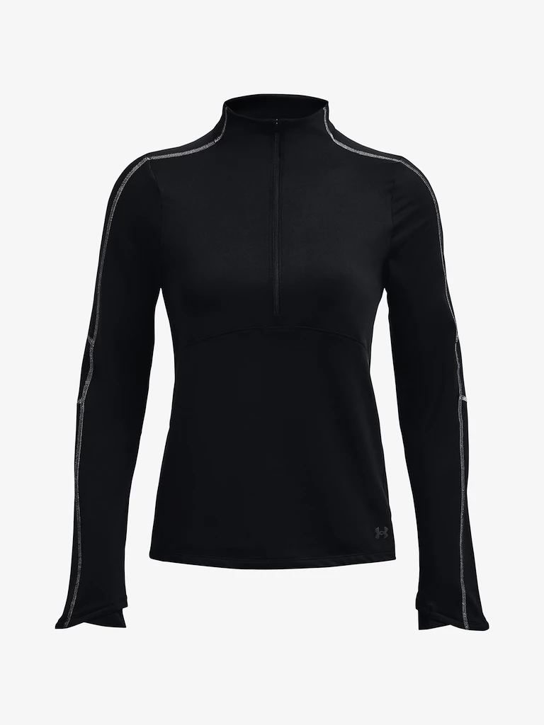Dames T-shirt Under Armour  Train CW 1/2 Zip-BLK