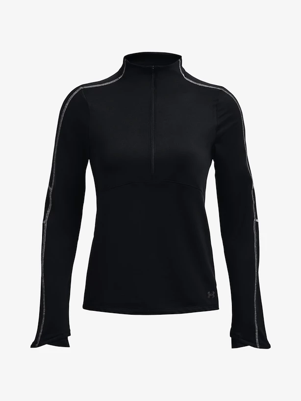 Dames T-shirt Under Armour  Train CW 1/2 Zip-BLK