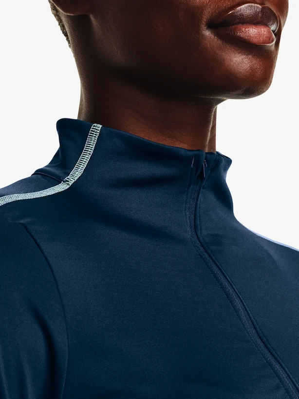 Dames T-shirt Under Armour  Train CW 1/2 Zip-BLU