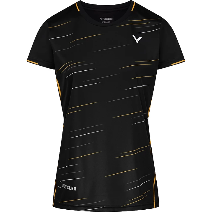 Dames T-shirt Victor  T-24100 C Black