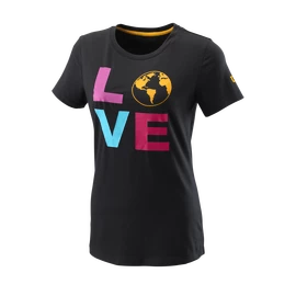 Dames T-shirt Wilson Love Earth Tech Tee W Black