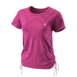 Dames T-shirt Wilson Power Seamless Crew II W Rouge