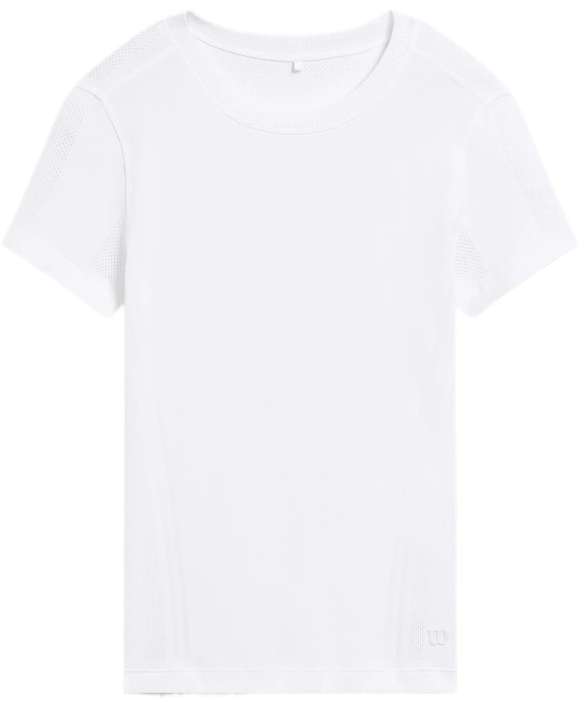 Dames T-shirt Wilson  W Pro Seamless Tee Bright White