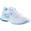 Dames tennisschoenen Babolat Jet Mach 3 All Court Women White/Angel Blue