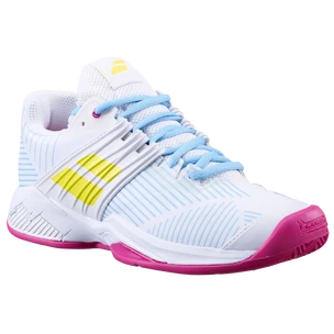 Dames tennisschoenen Babolat Propulse Fury Clay White/Sulphur Spring