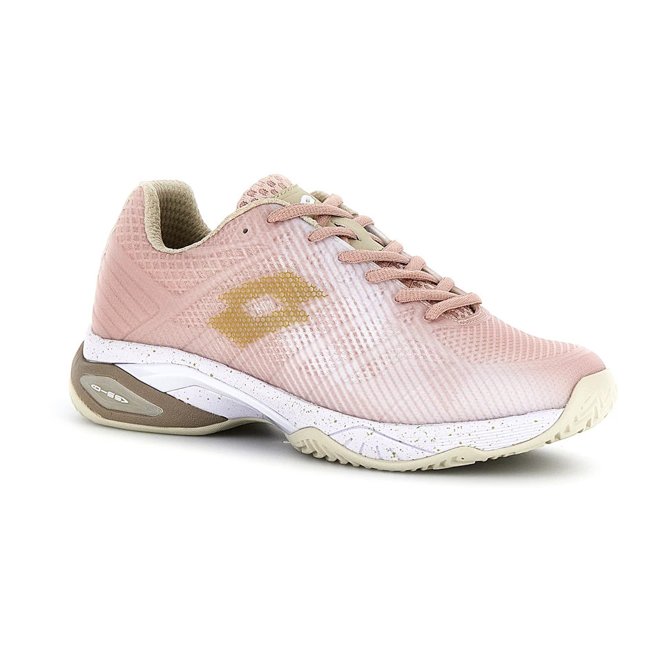 Dames tennisschoenen Lotto Mirage 300 III Clay W All White/Light Platino