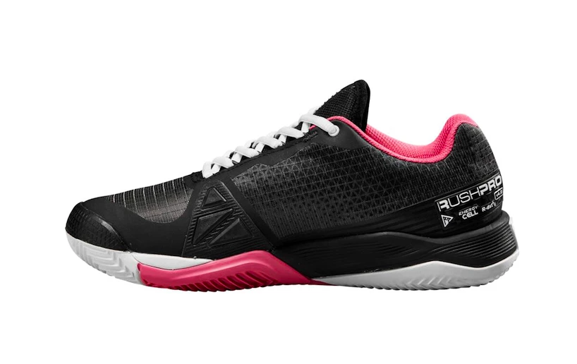 Dames tennisschoenen Wilson Rush Pro 4.0 W Clay Black/Hot Pink  EUR 38 2/3