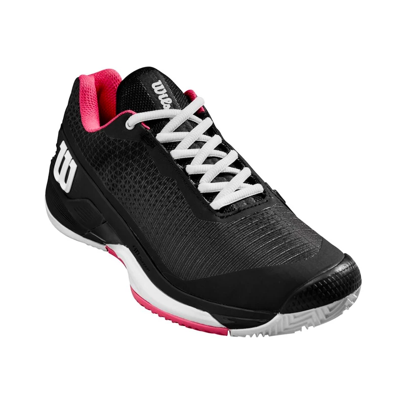 Dames tennisschoenen Wilson Rush Pro 4.0 W Clay Black/Hot Pink  EUR 38 2/3