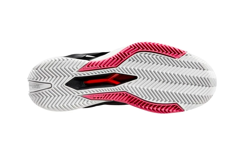 Dames tennisschoenen Wilson Rush Pro 4.0 W Clay Black/Hot Pink  EUR 38 2/3