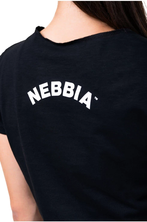 Dames top Nebbia  Fit & Sporty Crop Top 583 black