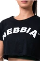 Dames top Nebbia  Fit & Sporty Crop Top 583 black