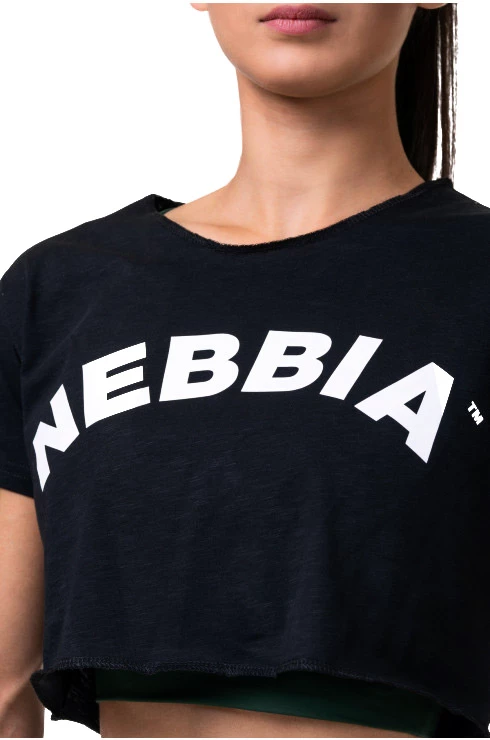 Dames top Nebbia  Fit & Sporty crop top black L
