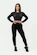 Dames top Nebbia Intense Women's Long Sleeve Crop Top Perform 839 Black