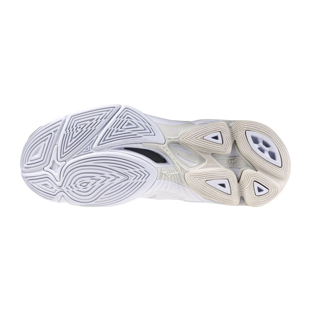 Dames zaalschoenen Mizuno  Wave Voltage 2 White/Aleutian/Cloud Pink