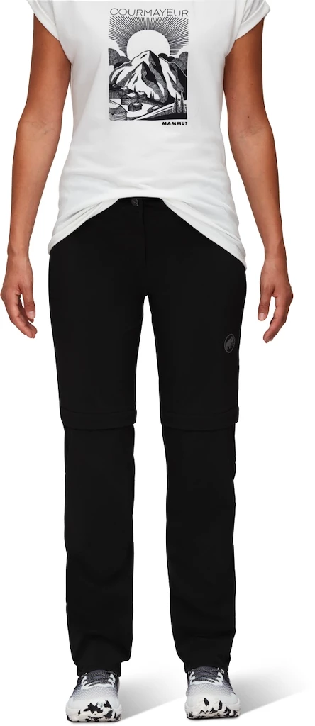 Damesbroek Mammut  Runbold Zip Off Pants Black