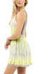 Damesjurk Lucky in Love  Pleat Wave Dress Neon Yellow