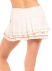 Damesrok Lucky in Love  Sahara Pleat Tier Skirt White