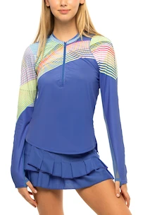 Damesrok Lucky in Love  Stich Down Tier Skirt Blue Marine