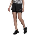 Damesshort adidas  Adizero Two-In-One Black XS