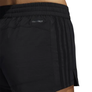 Damesshort adidas  Pacer 3-Stripes Woven Heather Shorts Black