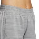 Damesshort adidas  Pacer 3-Stripes Woven Heather Shorts Mgh Solid Grey