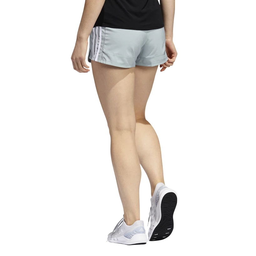 Damesshort adidas  Pacer Woven 3-Stripes Magic Grey XS