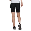 Damesshort adidas  Run Fast 2in1 Shorts Black