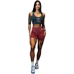 Damesshort Nebbia NEBBIA x OLYMPIA Washed High Waisted Leggings Shorts HERITAGE 780 red