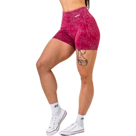 Damesshort Nebbia NEBBIA x OLYMPIA Washed High Waisted Leggings Shorts HERITAGE 780 red