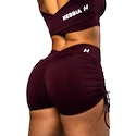 Damesshort Nebbia STRONG BEAUTY Lace-Up Sculpting Shorts OWN YOUR POWER 429 dark red