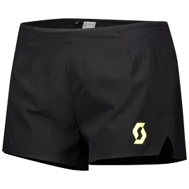 Damesshort Scott Split Shorts RC Run Black/Yellow