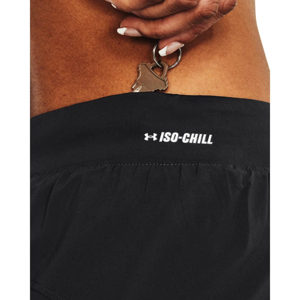 Damesshort Under Armour  Iso-Chill Run 2N1 Short-GRY