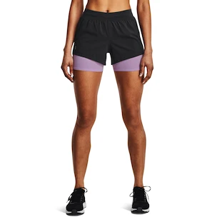Damesshort Under Armour  Iso-Chill Run 2N1 Short-GRY