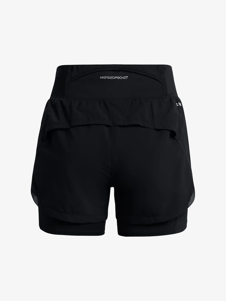 Damesshort Under Armour  RUN STAMINA 2IN1 SHORT-BLK