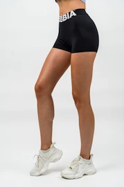 Damesshorts Nebbia Fitness shorts met hoge taille GLUTE PUMP Zwart