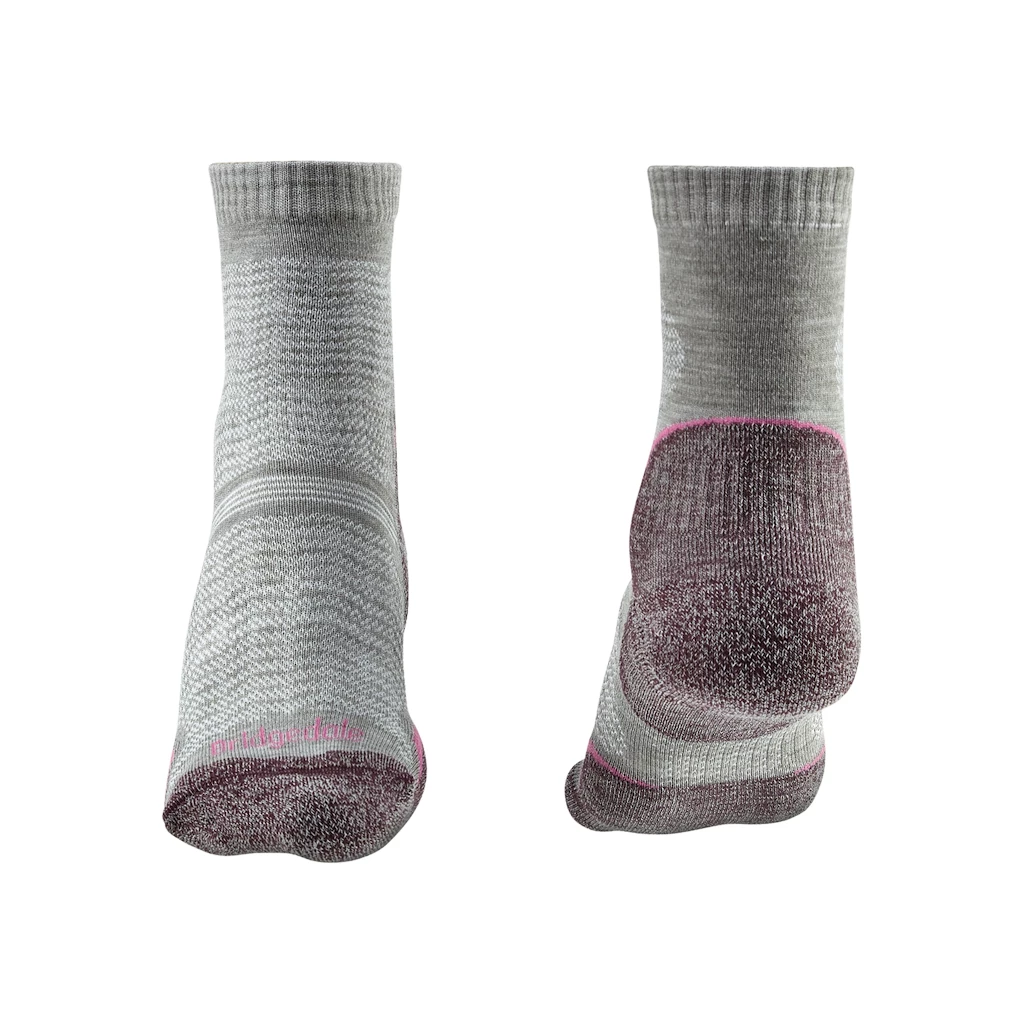 Damessokken Bridgedale  Hike UL Performance Crew Original Aubergine