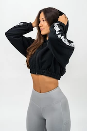 Damessweatshirt Nebbia Crop sweatshirt met capuchon ICONIC Zwart