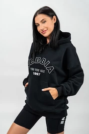 Damessweatshirt Nebbia Oversize hoodie GYM RAT Zwart