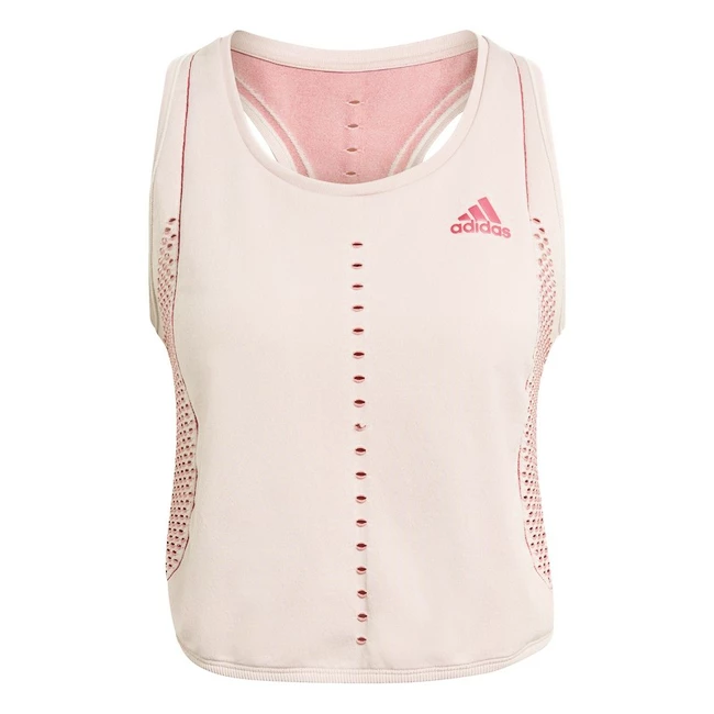 Damestop adidas  PK Primeblue Tank Crema White