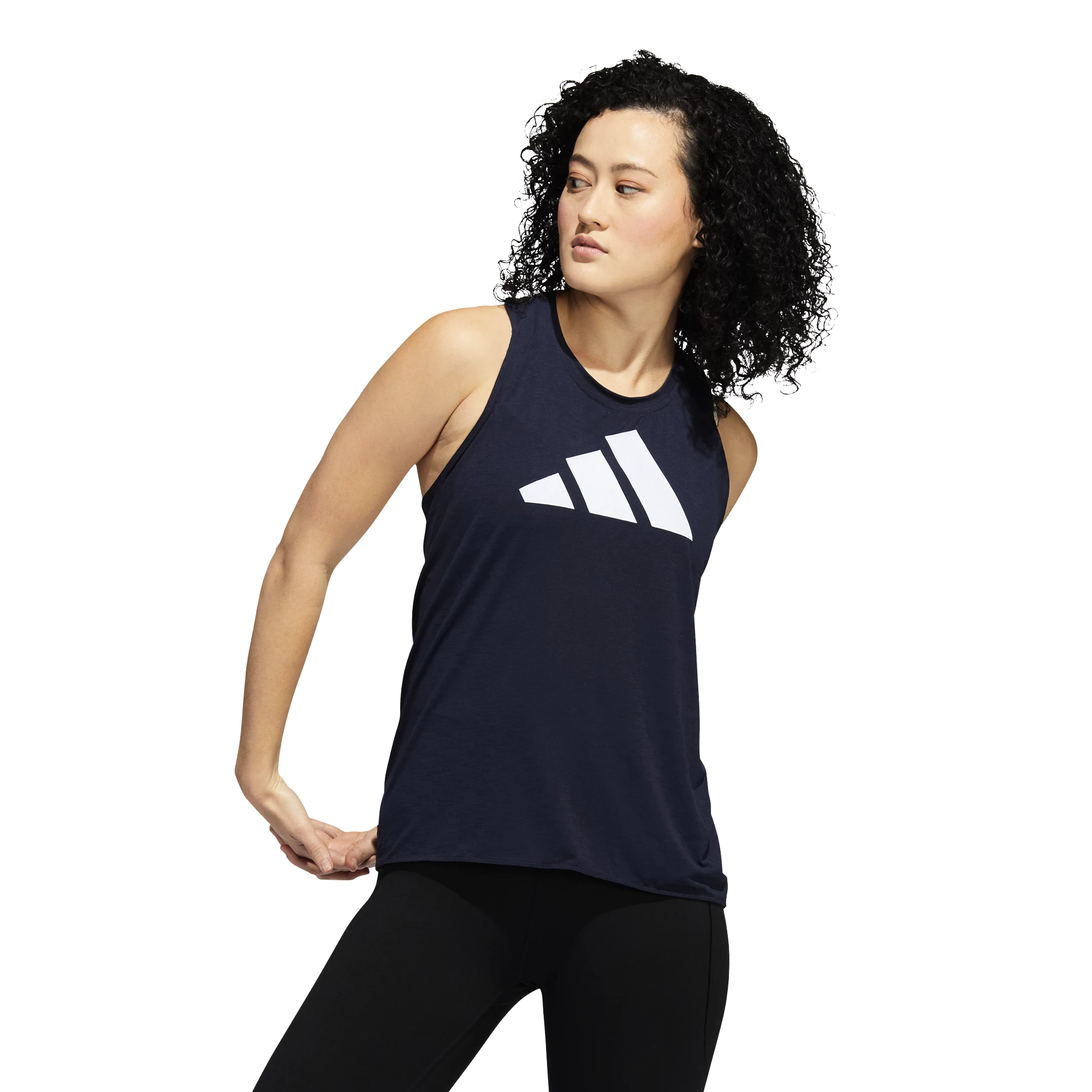 Damestop adidas  WTR 3-Bar Logo Tank Legend Ink XS