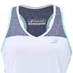 Damestop Babolat Play Tank Top Women White/Blue