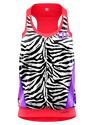 Damestop Crazy Idea Top Break Black/Zebra