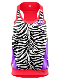 Damestop Crazy Idea Top Break Black/Zebra